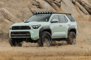 Toyota 4Runner Exterior Window Molle - Driver Side - DV8 Offroad - For DV8 Roof Rack - Black Powder Coated - `25-`26